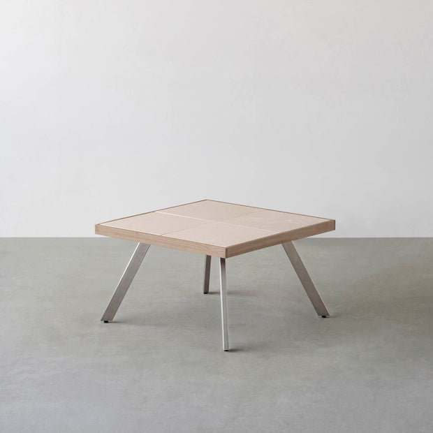 THE LOW TABLE / 砂岩 ブランコドマール × ラバーウッド × Stainless