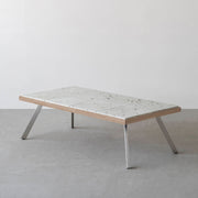 THE LOW TABLE / 大谷石 × ラバーウッド × Stainless