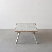 THE LOW TABLE / 大谷石 × ラバーウッド × Stainless