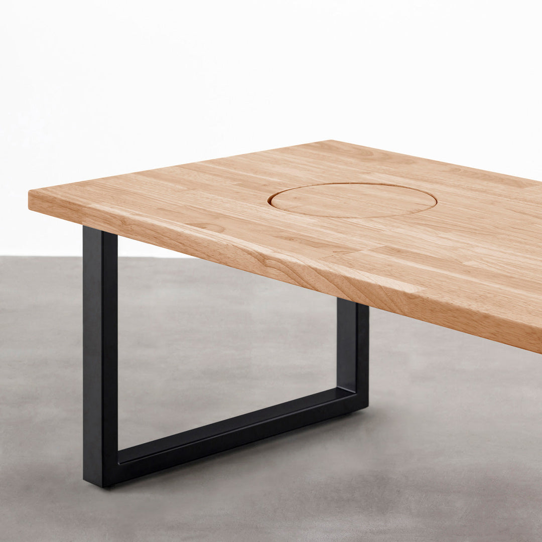 Supremeになりました | ローテーブル THE LOW TABLE / ラバーウッド アッシュグレー × Black Steel