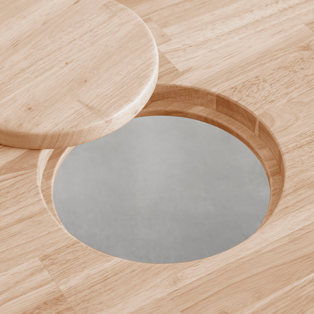 THE CAFE TABLE / ラバーウッド Black Steel トライアングル 4pin