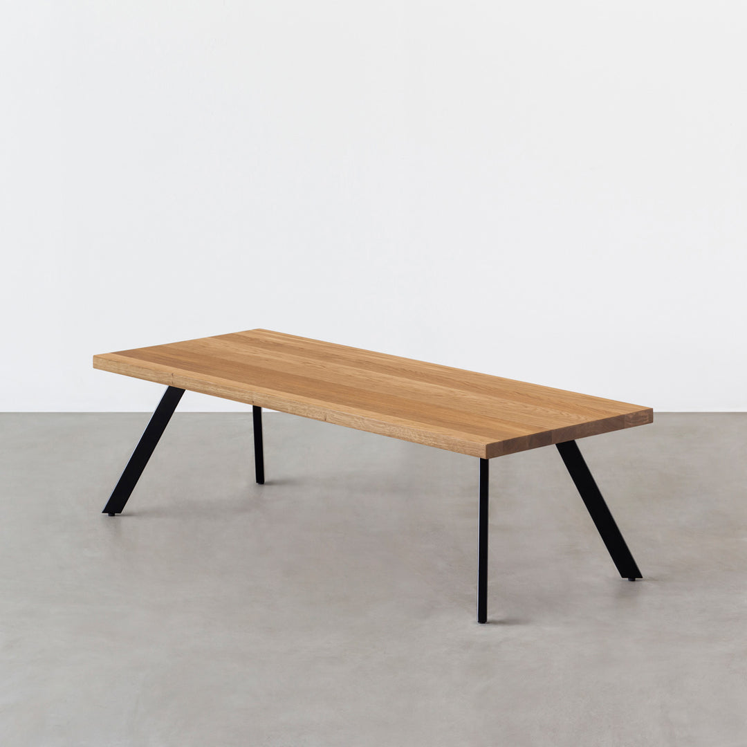 THE LOW TABLE / 無垢 ホワイトオーク × Black Steel – KANADEMONO