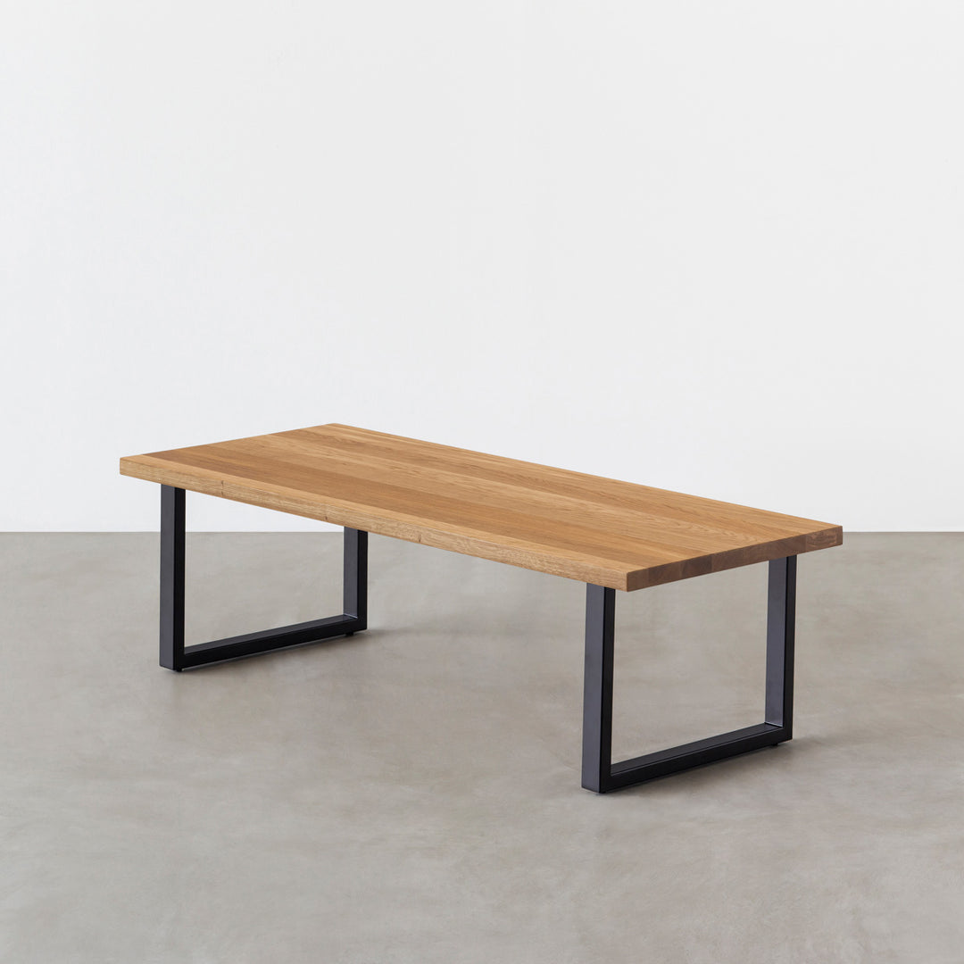 THE LOW TABLE / 無垢 ホワイトオーク × Black Steel – KANADEMONO