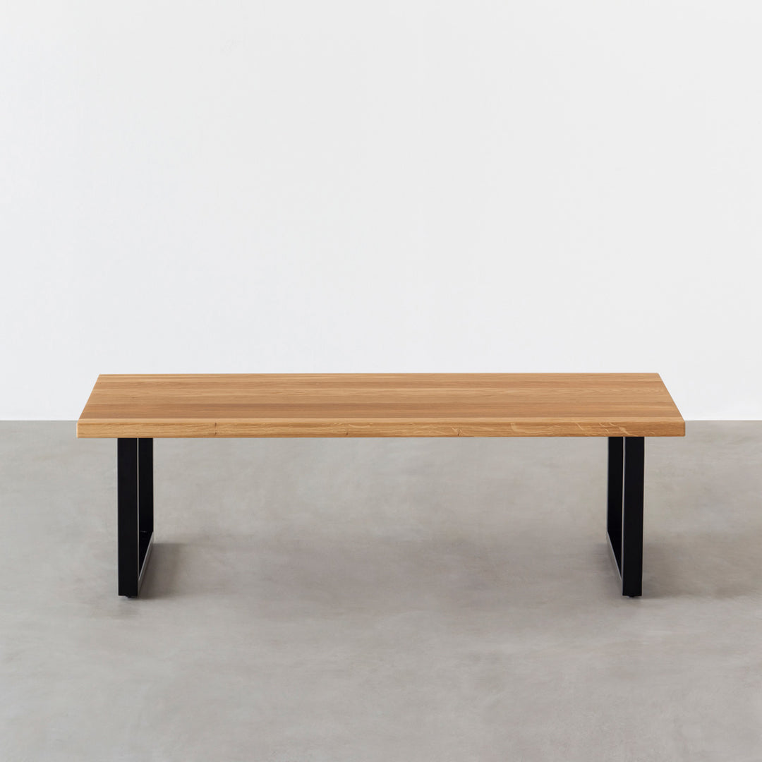 THE LOW TABLE / 無垢 ホワイトオーク × Black Steel – KANADEMONO
