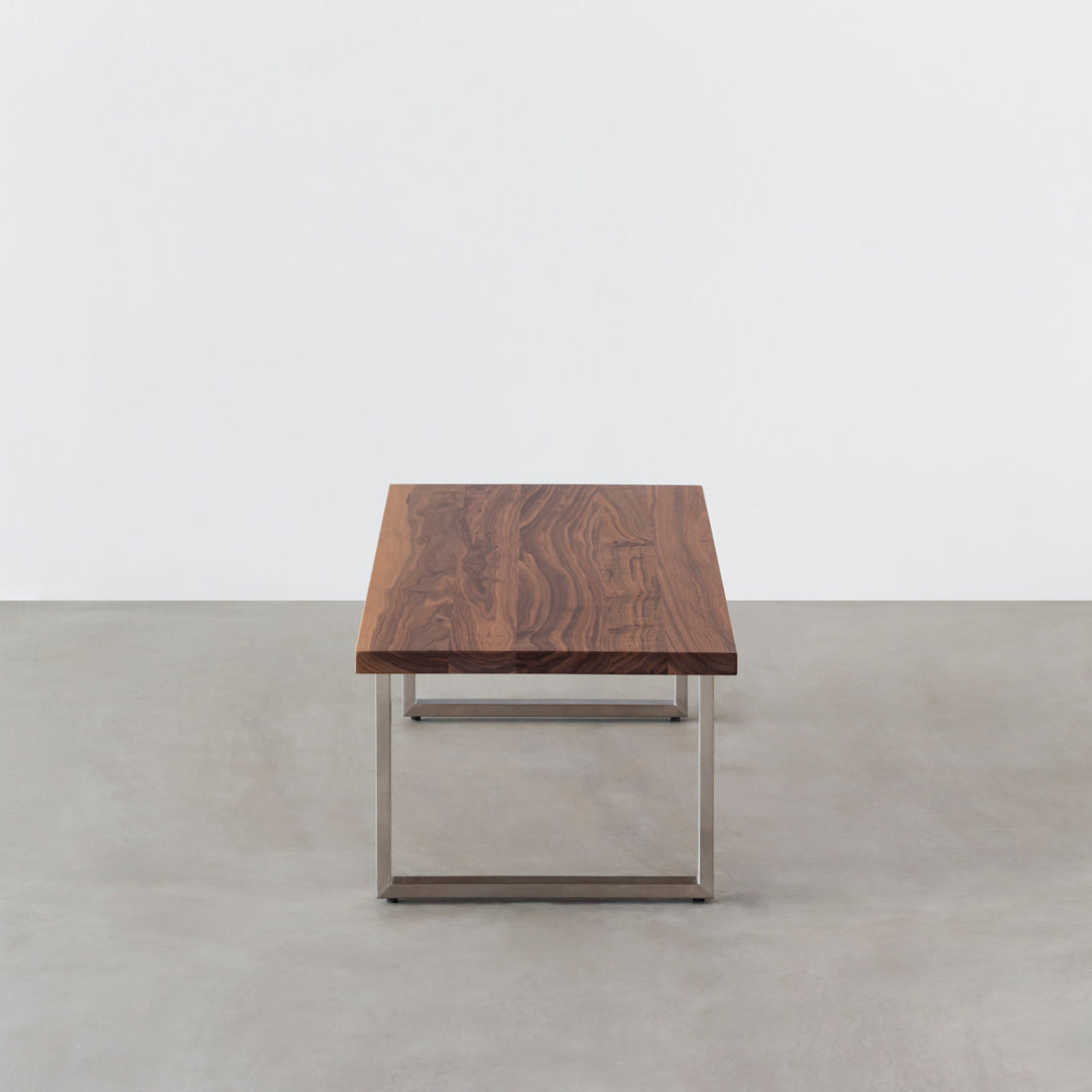 THE LOW TABLE / 無垢 ウォルナット × Stainless – KANADEMONO