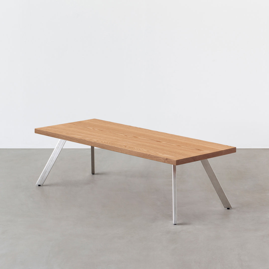 THE LOW TABLE / 無垢 レッドオーク × Stainless – KANADEMONO