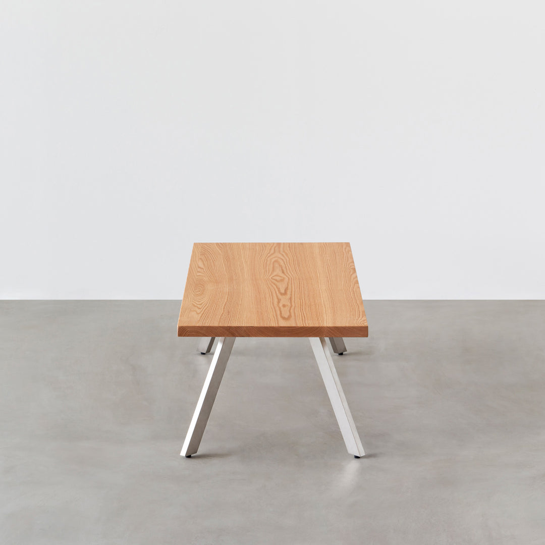THE LOW TABLE / 無垢 レッドオーク × Stainless – KANADEMONO