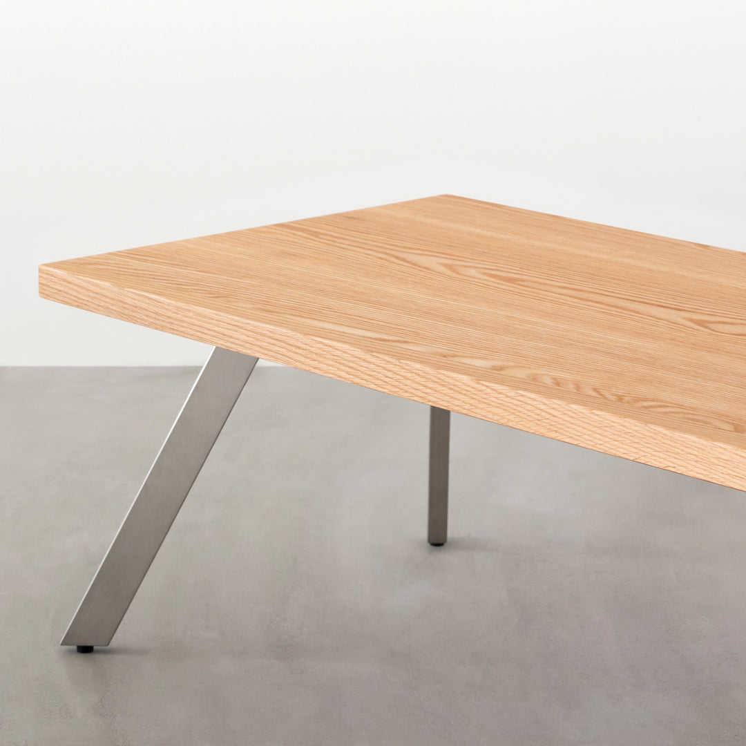 THE LOW TABLE / 無垢 レッドオーク × Stainless – KANADEMONO