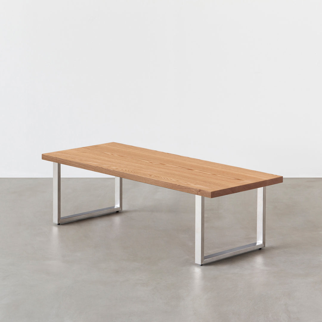 THE LOW TABLE / 無垢 レッドオーク × Stainless – KANADEMONO