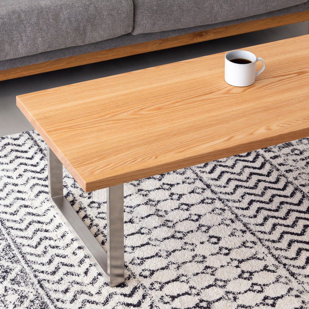 THE LOW TABLE / 無垢 レッドオーク × Stainless – KANADEMONO