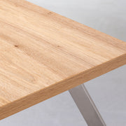 Kanademonoのくるみ天板にStainlessの４pinアイアン脚を組み合わせたローテーブル（天板）