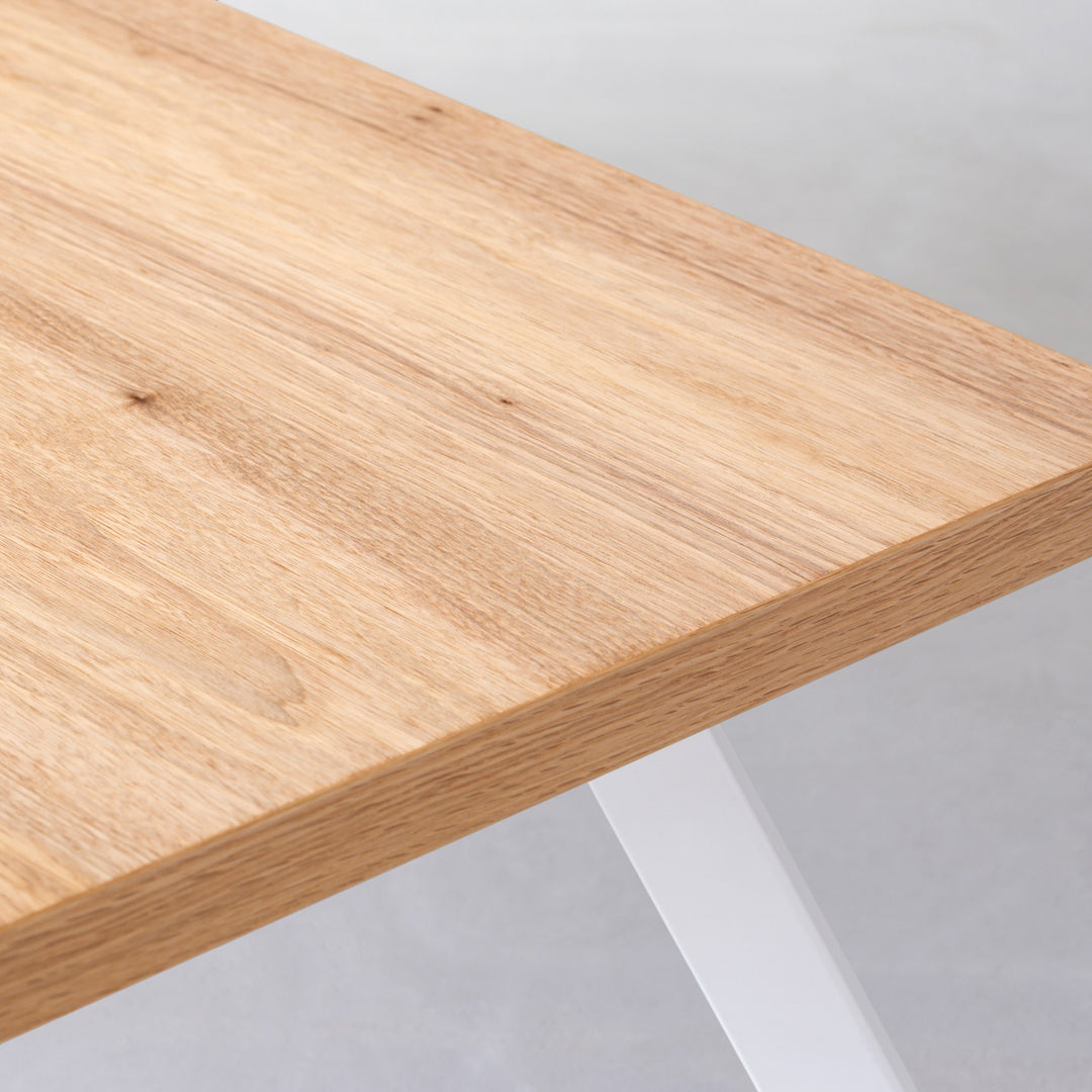 ★自然造形美なハンドメイドテーブル THE LOW TABLE / ラバーウッド ナチュラル × Black Steel ネコ穴