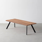 THE LOW TABLE / サテンウォルナット × Black Steel – KANADEMONO