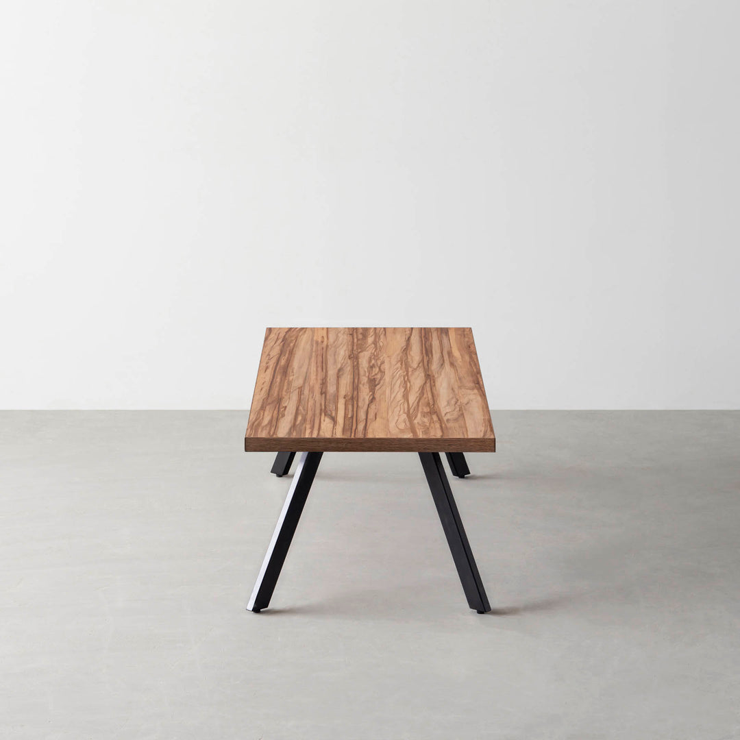 THE LOW TABLE / サテンウォルナット × Black Steel – KANADEMONO