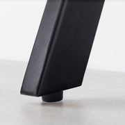 THE LOW TABLE / 大理石 黒白根 × ラバーウッド × Black Steel