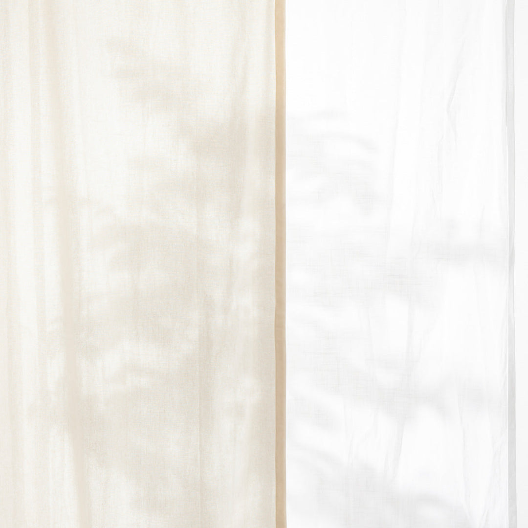 Calm - リネンフラットカーテンGray - CUR-122-GY中古 Calm - Linen 穏やかな風合いの リネン フラットカーテン