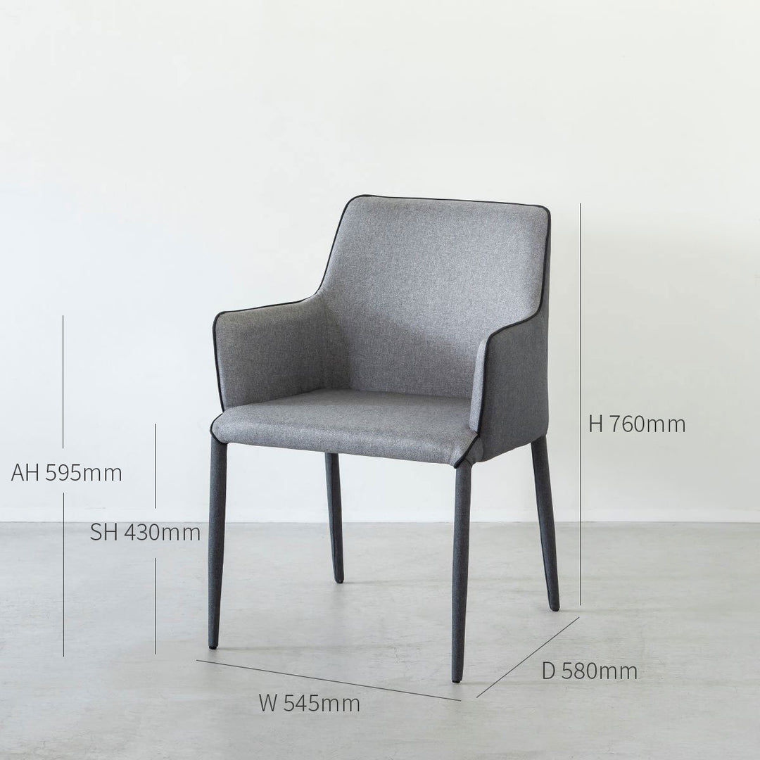 Two-tone Stylish Arm Chair – KANADEMONO