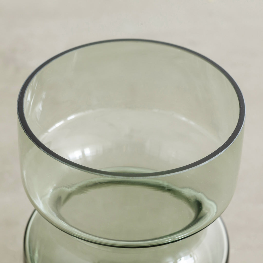 Glass - Hourglass ガラス フラワーベース グリーン – KANADEMONO