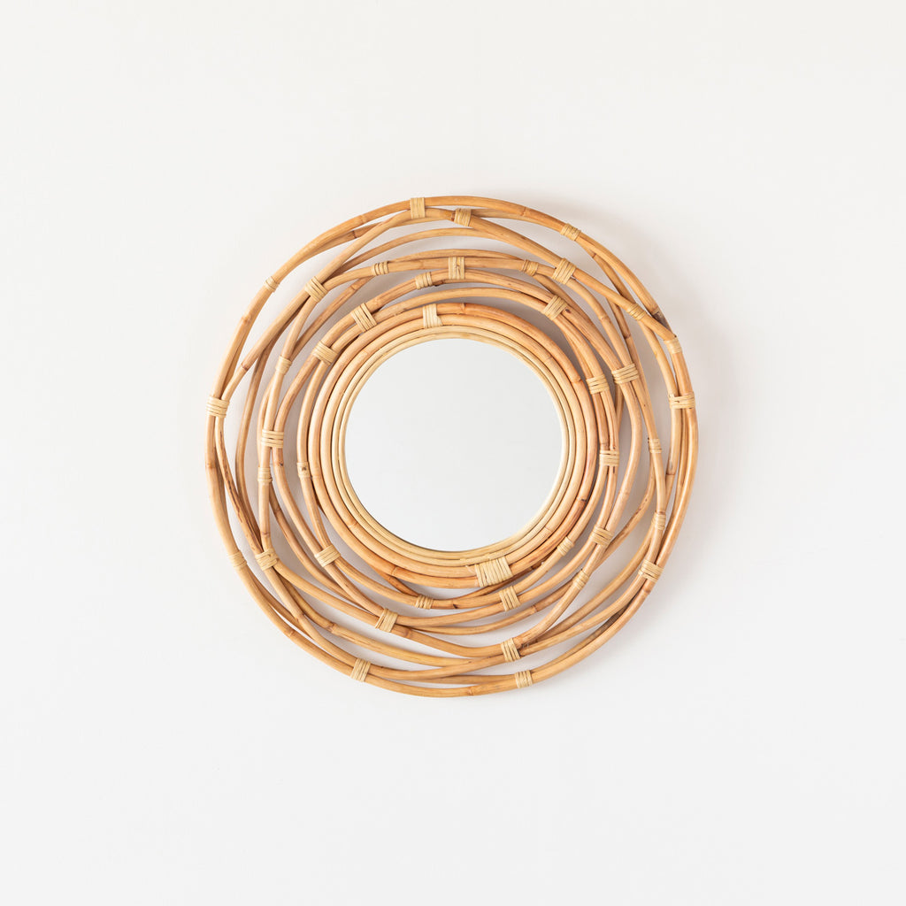 Rattan - Sun 太陽のようなラタン素材の ウォールミラー – KANADEMONO