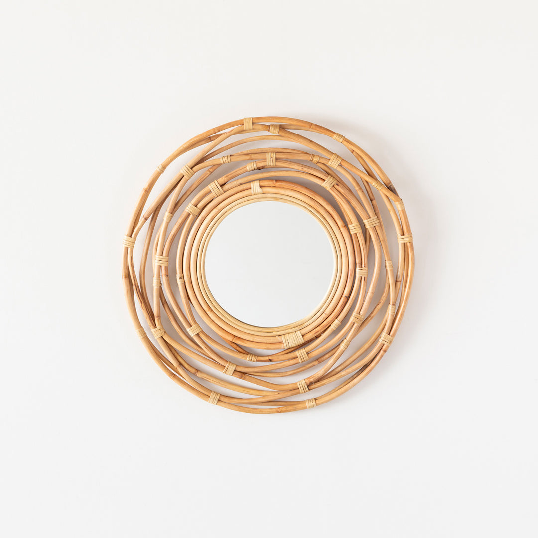 Rattan - Sun 太陽のようなラタン素材の ウォールミラー – KANADEMONO