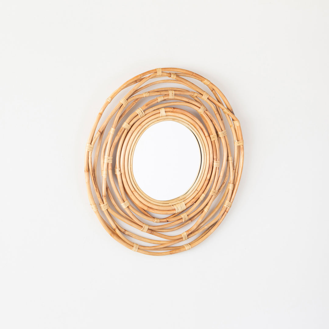 Rattan - Sun 太陽のようなラタン素材の ウォールミラー – KANADEMONO