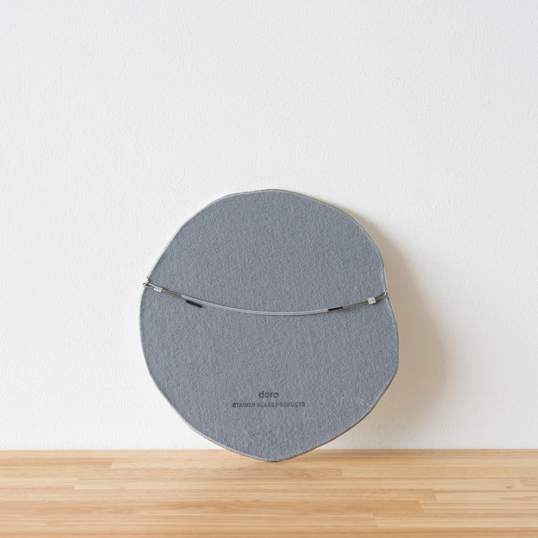 Puddle - Wave ステンドグラス技法を使った ウォールミラー 20×20