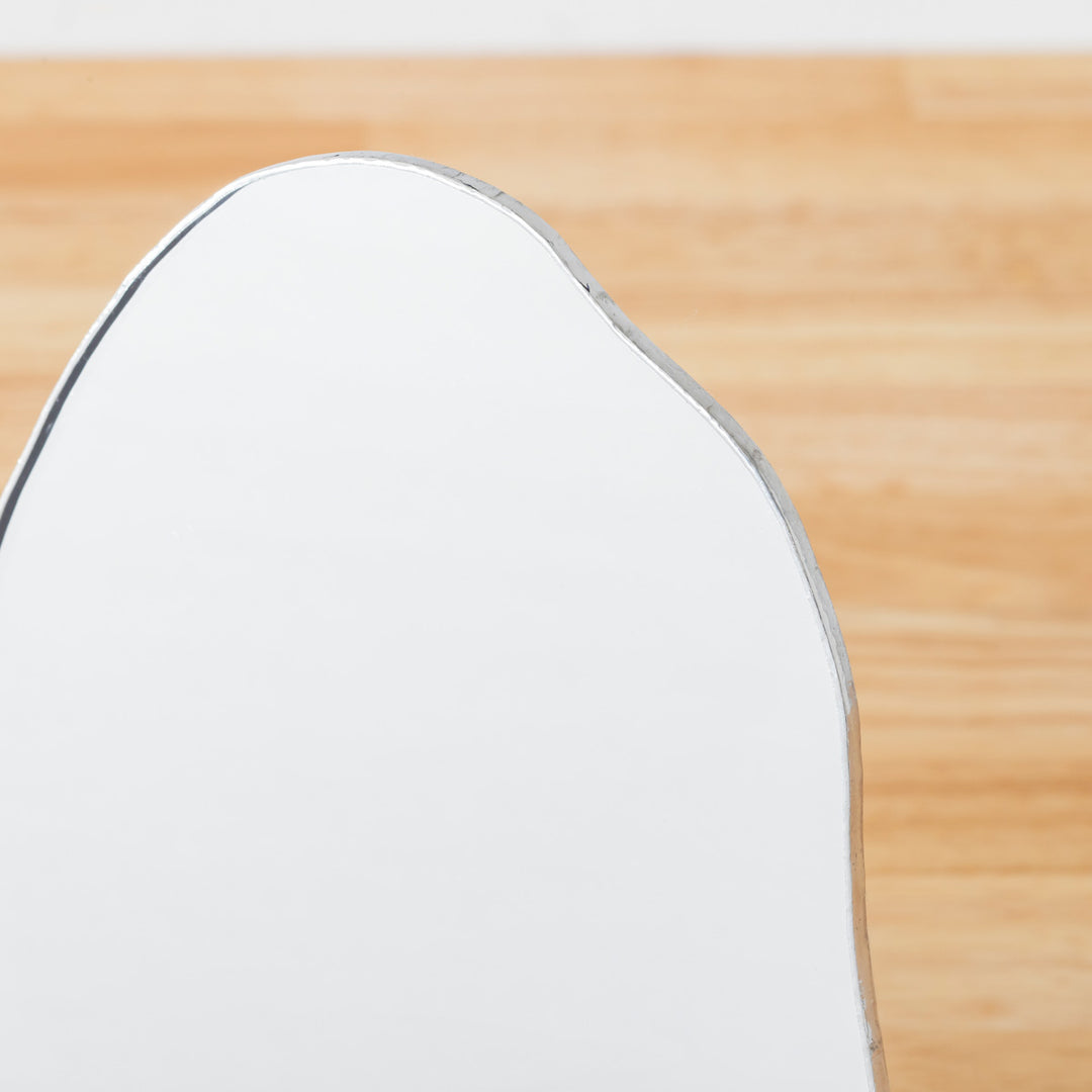 Puddle - Wave ステンドグラス技法を使った スタンドミラー 19.5×15.5