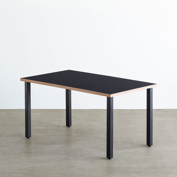 THE TABLE / リノリウム ブラック・ブラウン系 × Black Steel – KANADEMONO