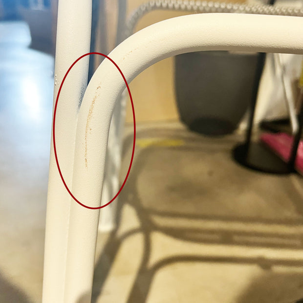 【OUTLET】スチールメッシュ アウトドア チェア　White