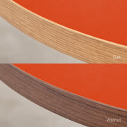 THE CAFE TABLE / リノリウム 全24色　White Steel 4本脚 × ラウンド φ61 - 80