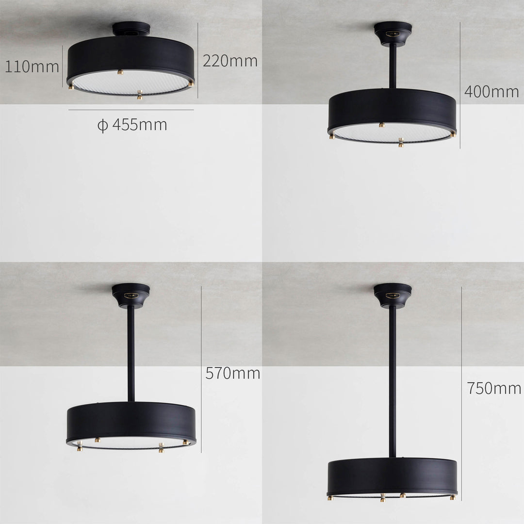 調光機能付き 高さを変えられる シーリングライト 12畳 – KANADEMONO