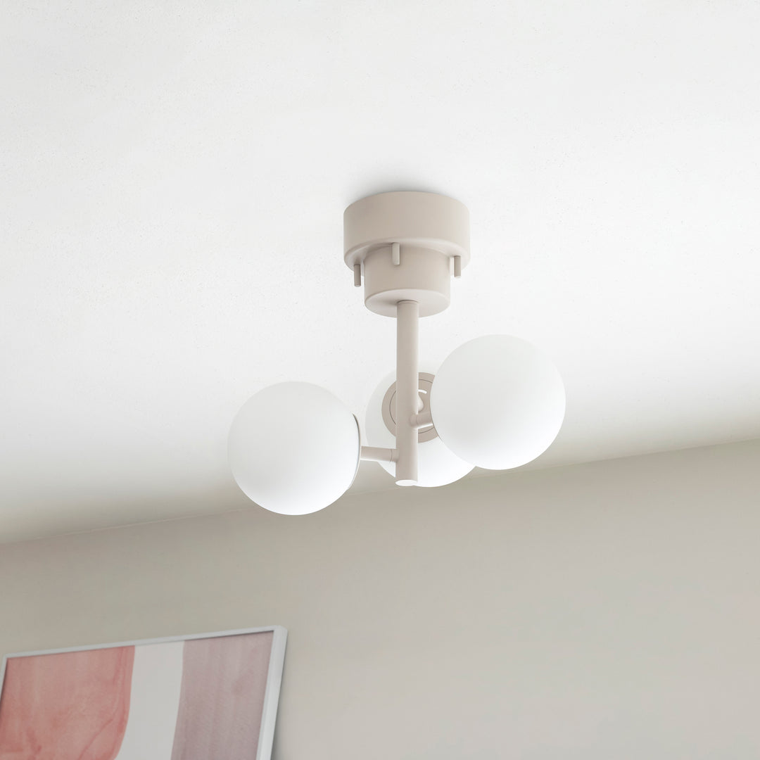 ノスタルジックなガラスボール シーリングライト 3灯タイプ – KANADEMONO