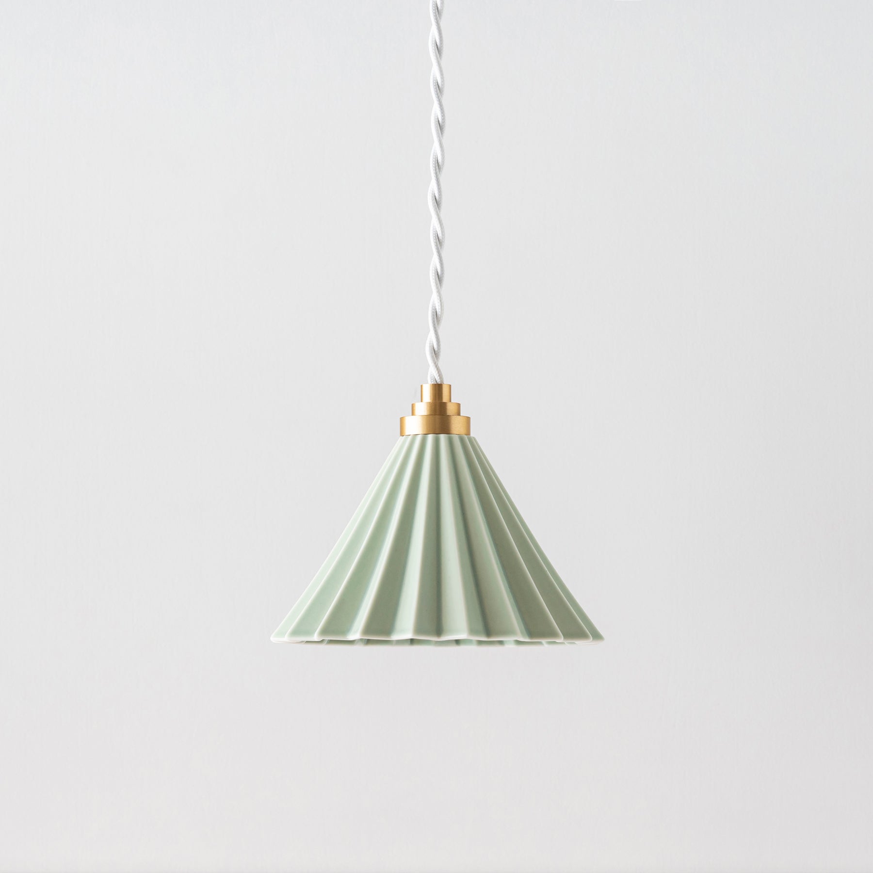 ORIGAMI PENDANTLAMP　Matte green・Turquoise