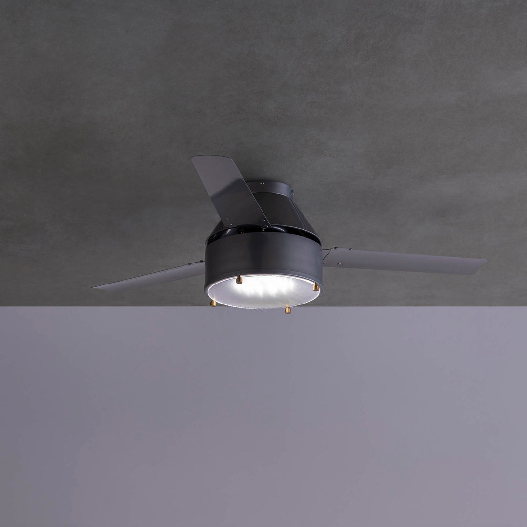 スチール製 LED照明付き シーリングファン – KANADEMONO