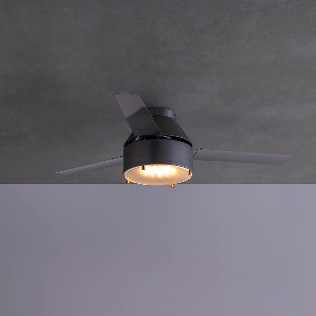 スチール製 LED照明付き シーリングファン – KANADEMONO
