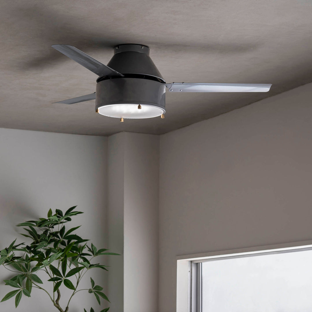 スチール製 LED照明付き シーリングファン – KANADEMONO
