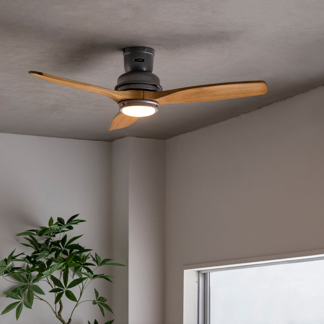 ウッドブレード LED照明付き シーリングファン – KANADEMONO