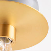 コンテンポラリー シーリングライト　グレー×ゴールド