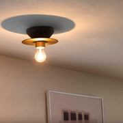 コンテンポラリー シーリングライト　グレー×ゴールド