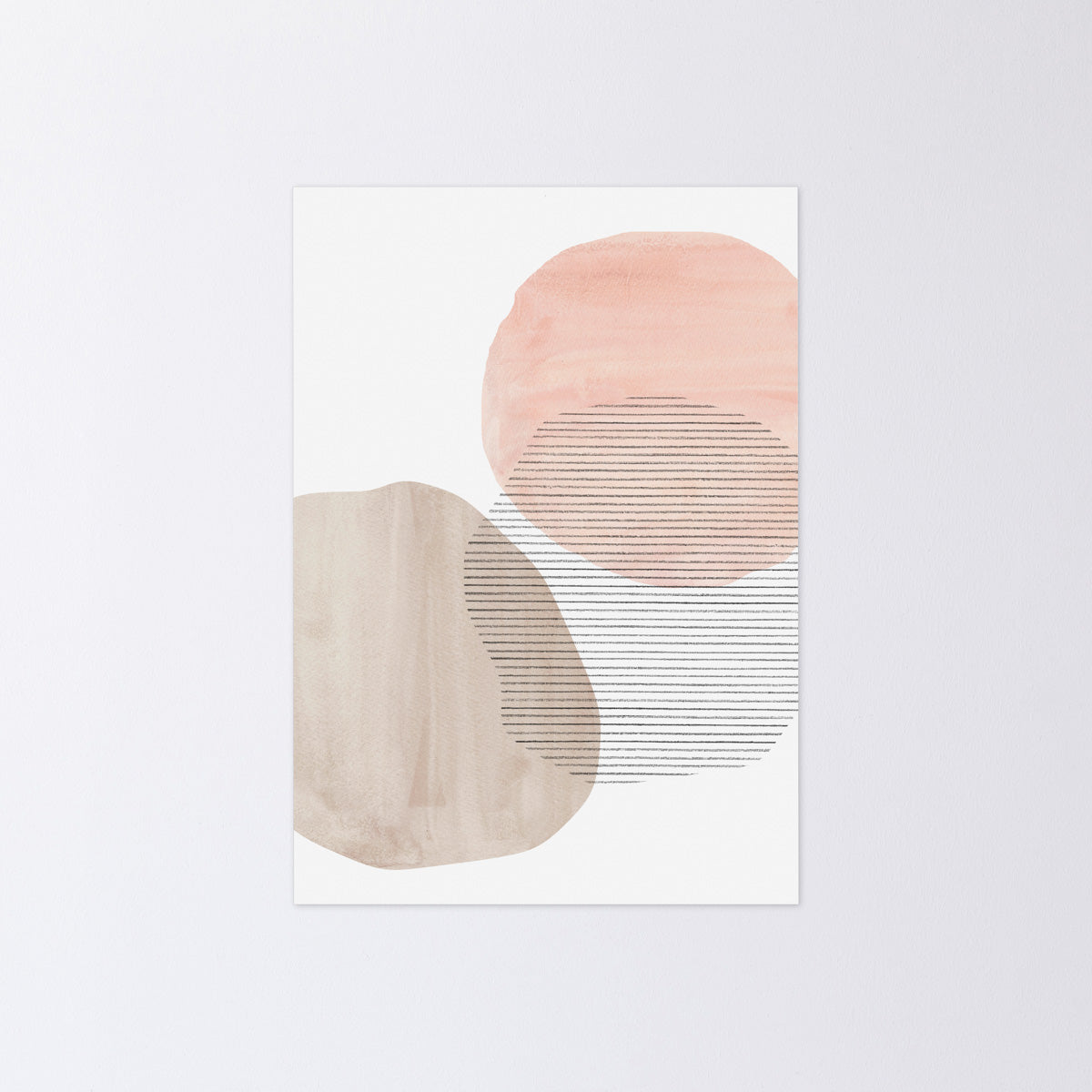 暮らしにアートを Pink ＋ Greyge Touch & Drawing（ポスター