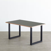 THE TABLE / リノリウム ブルー系 × Black Steel