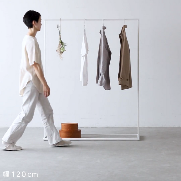 シンプル アイアン ハンガーラック　W90 / W120