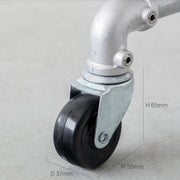 インダストリアルテイストなラック（サイズ画像キャスター）