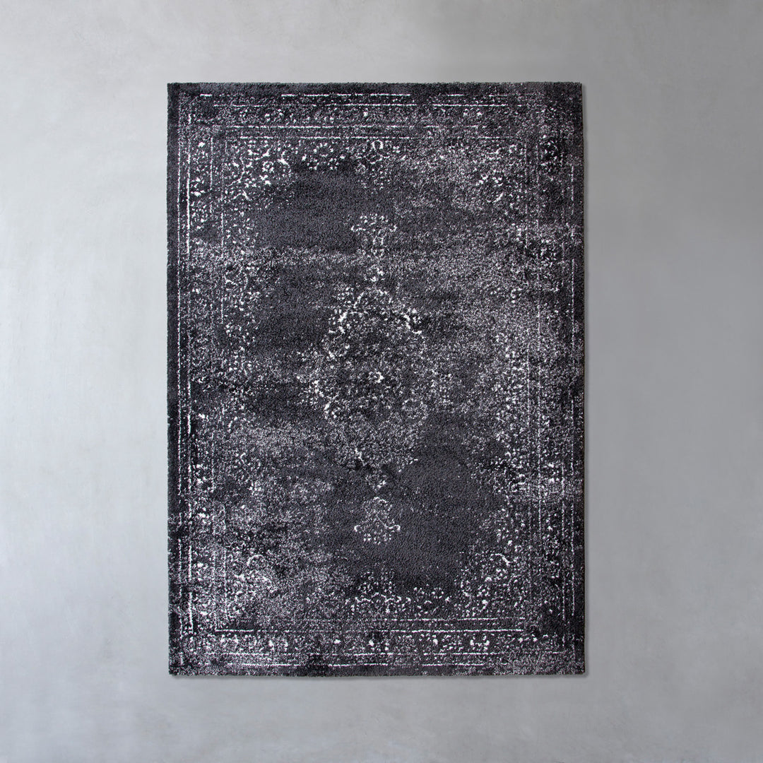 KANADEMONO ラスティック　ハンドメイド キリムラグ　120 ×180 Mystic Monochrome Tribal Rug 120×170 – KANADEMONO