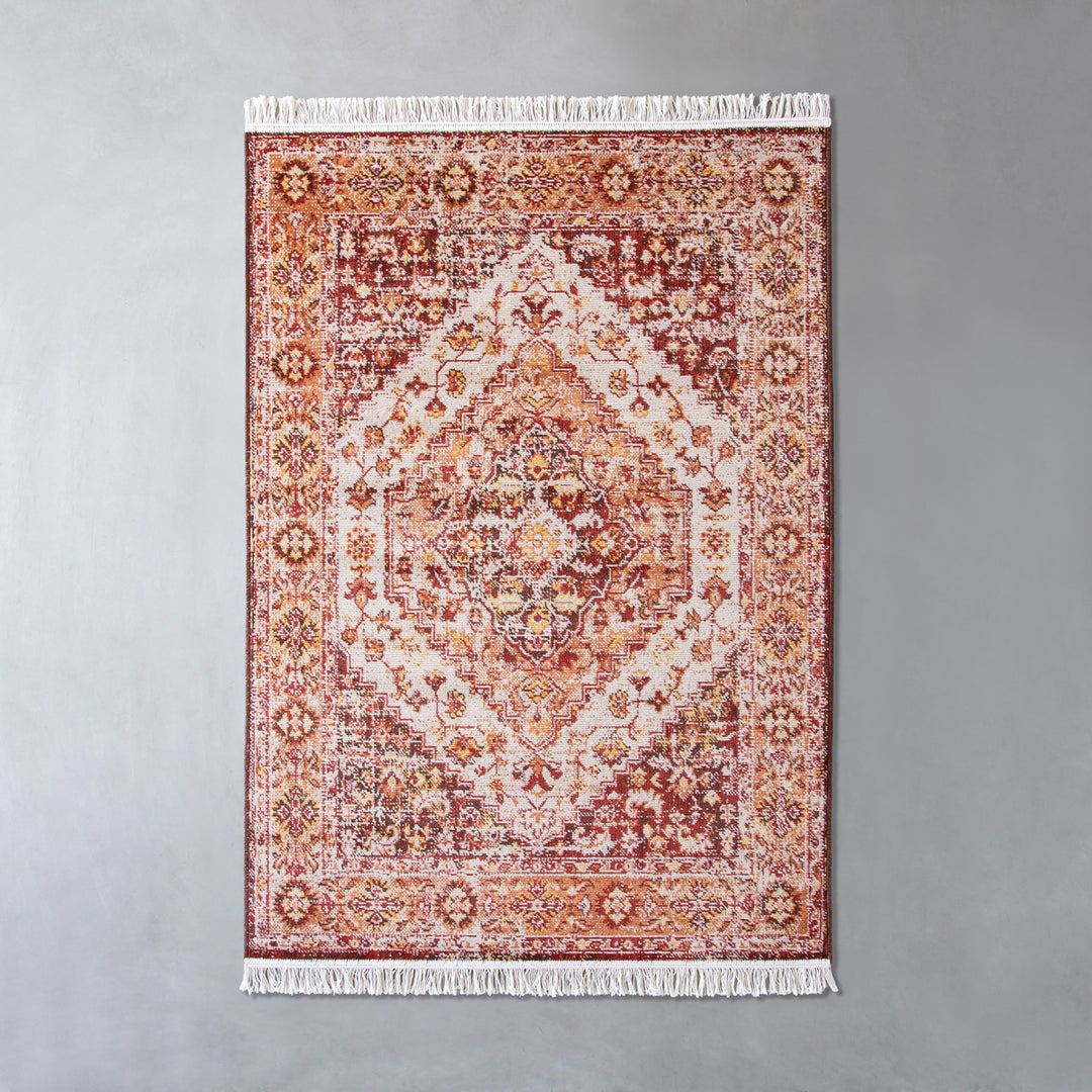 Cozy Floral Medallion Rug 120×170 – KANADEMONO