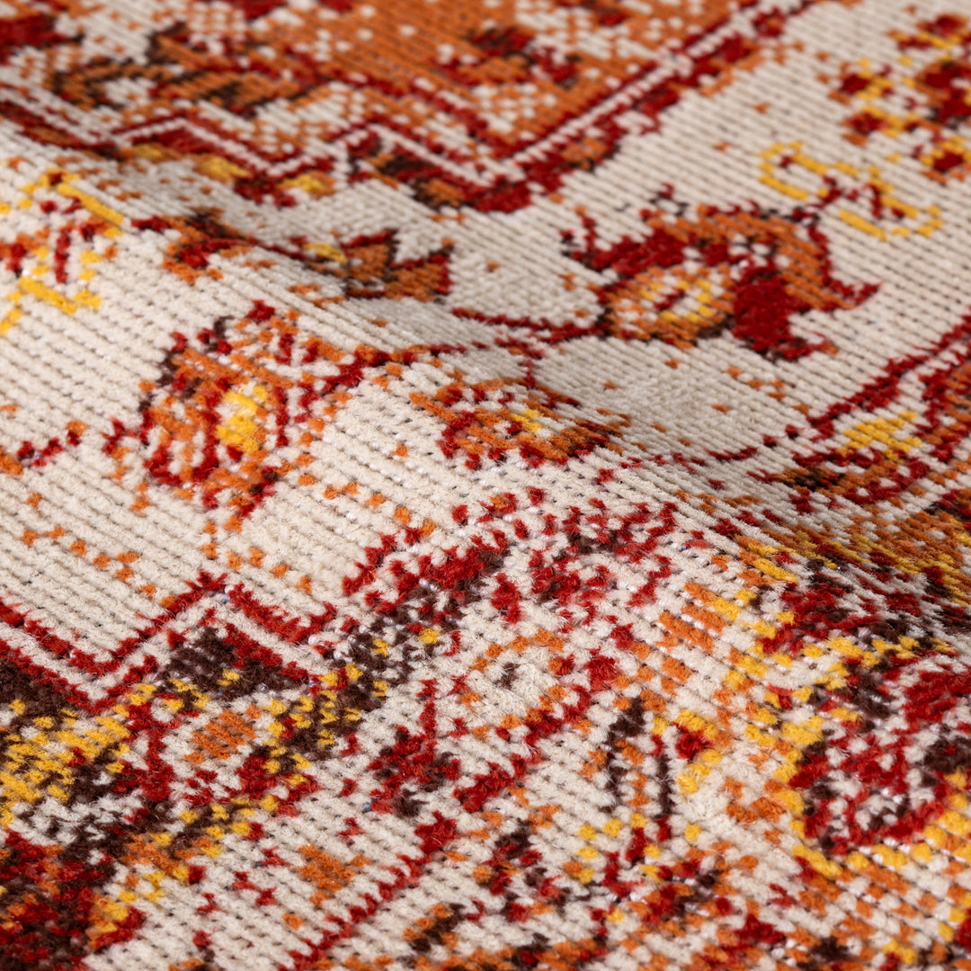 Cozy Floral Medallion Rug 120×170 – KANADEMONO