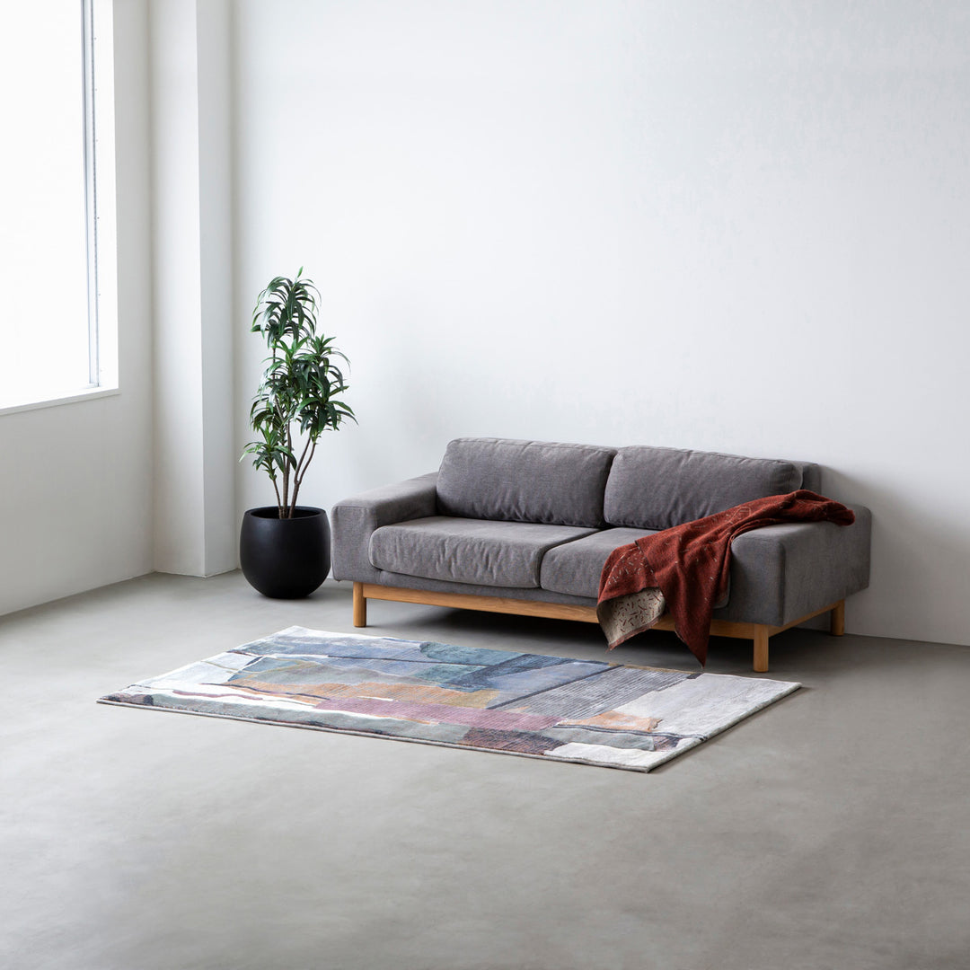 ラグ・カーペット kanademono Botanical Motif Gradation Rug Handmade Floral Melange Rug 120×180 – KANADEMONO