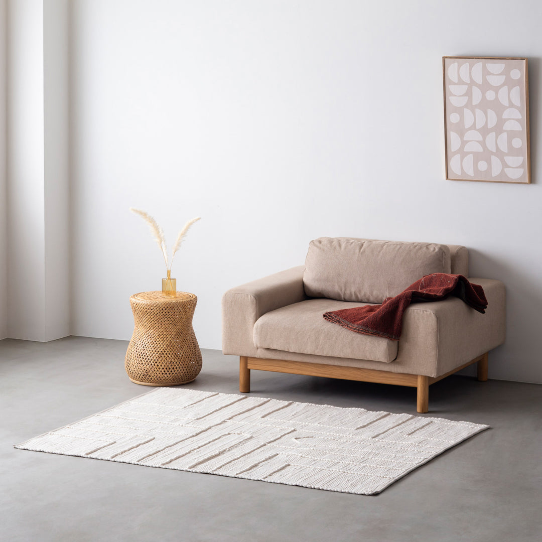 Handmade Textured Soft Rug – KANADEMONO