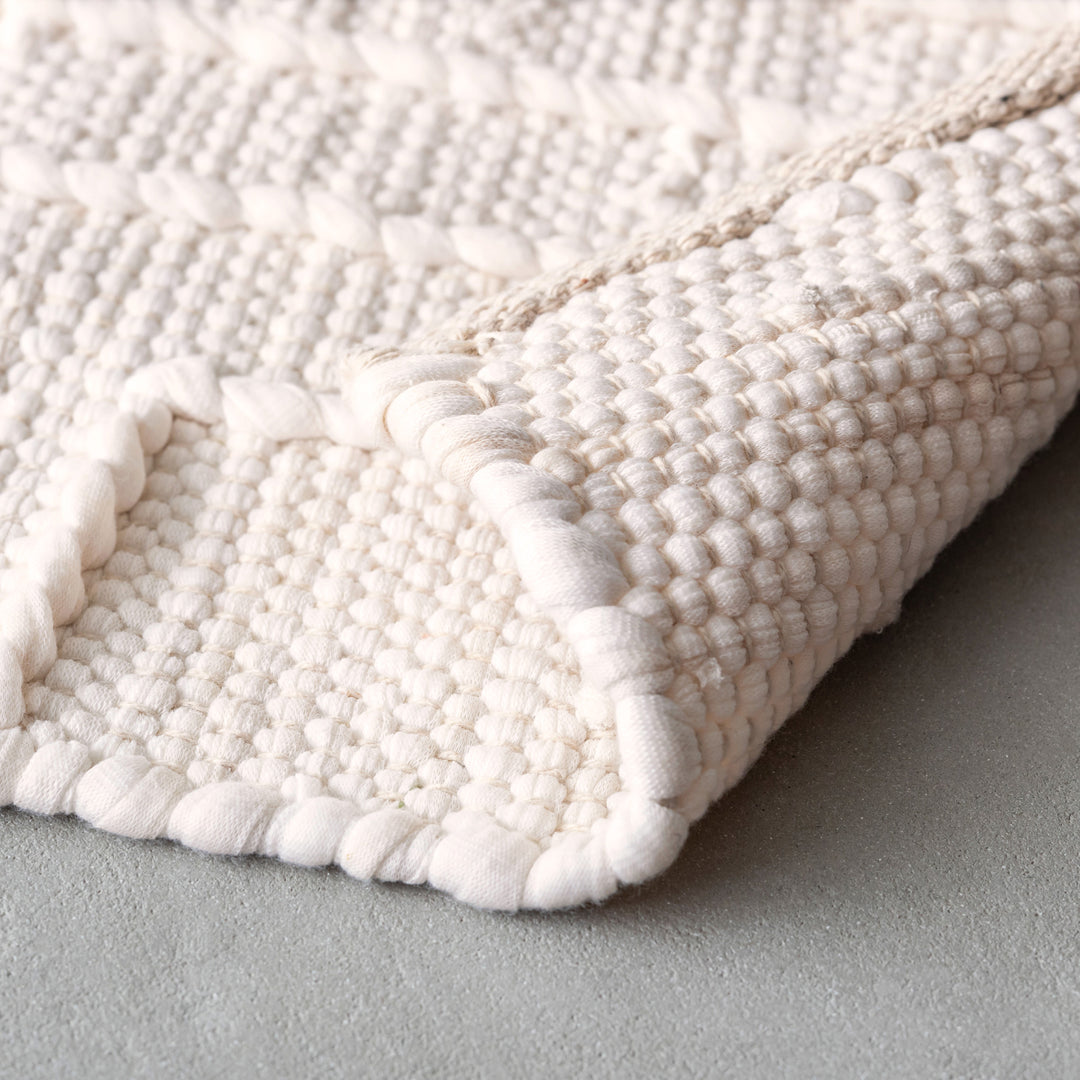 ラグ・カーペット KANADEMONO Handmade Textured Cotton Rug Handmade Textured Soft Rug – KANADEMONO