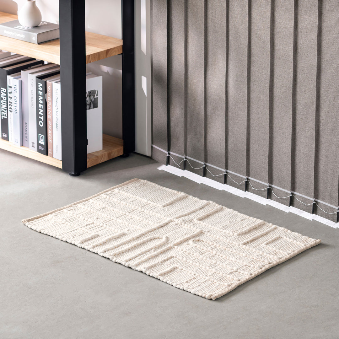 ラグ・カーペット KANADEMONO Handmade Textured Cotton Rug Handmade Textured Soft Rug – KANADEMONO